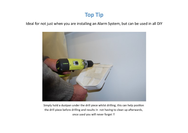 Top Tip for Wireless Alarm Installation & General DIY
