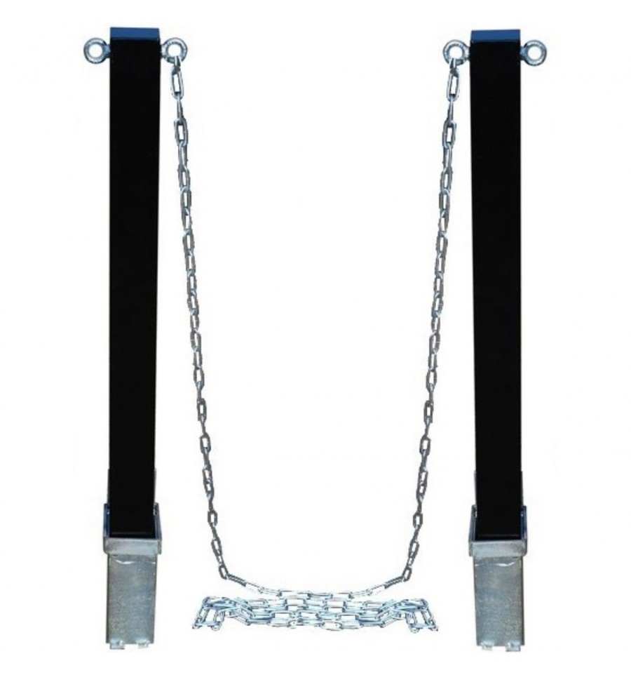 Removable Security Post Chain KitBlack5 metre Steel Chain