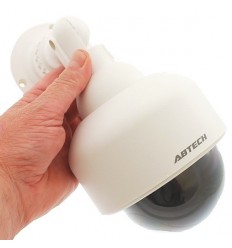 Dome Styled Decoy CCTV Camera & Warning Label (DC-25)