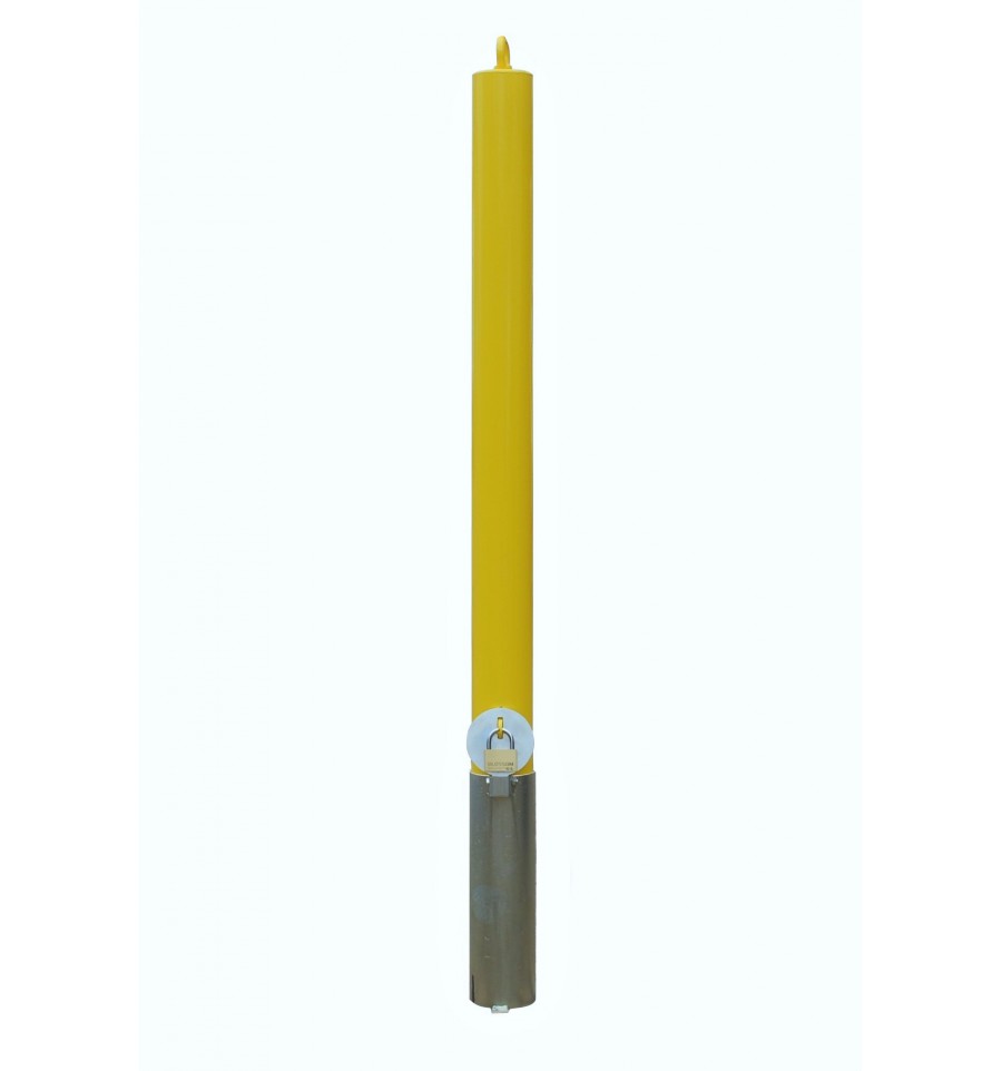 76 mm Removable Yellow Security Post Chain Eyelet