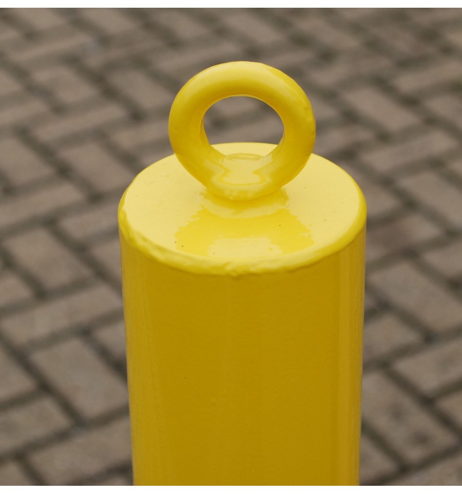 76 mm Removable Yellow Security Post Chain Eyelet