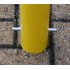 Fixing Bar on the 76 mm Diameter Fixed Cement In Yellow Bollard with Top Mounted Eyelet