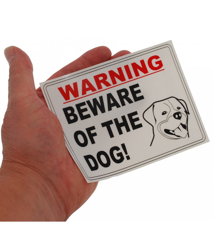 Dog Barking Alarm with Dog Warning Window Sticker
