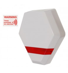 Compact Solar Powered Dummy Alarm Siren with Window Sticker