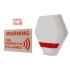 Compact Solar Powered Dummy Alarm Siren with Window Sticker & External Sign