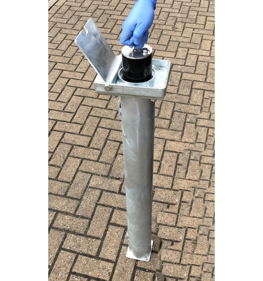Black Telescopic Security PostTP800Bollard