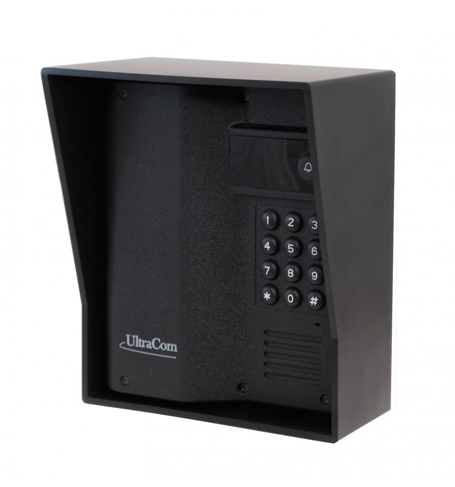 Wireless Caller Station with Keypad & Black Hood