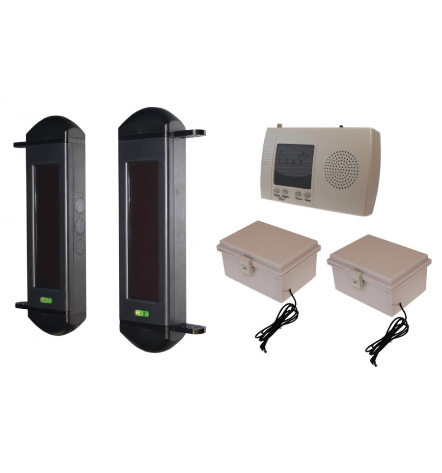 1B Solar Powered Wireless Perimeter Alarm & Rechargeable Power Packs