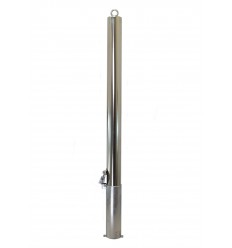 Stainless Steel 76 mm Diameter Removable Security Post with Top Chain Eyelet (001- 2920 K/D, 001-2910 K/A)