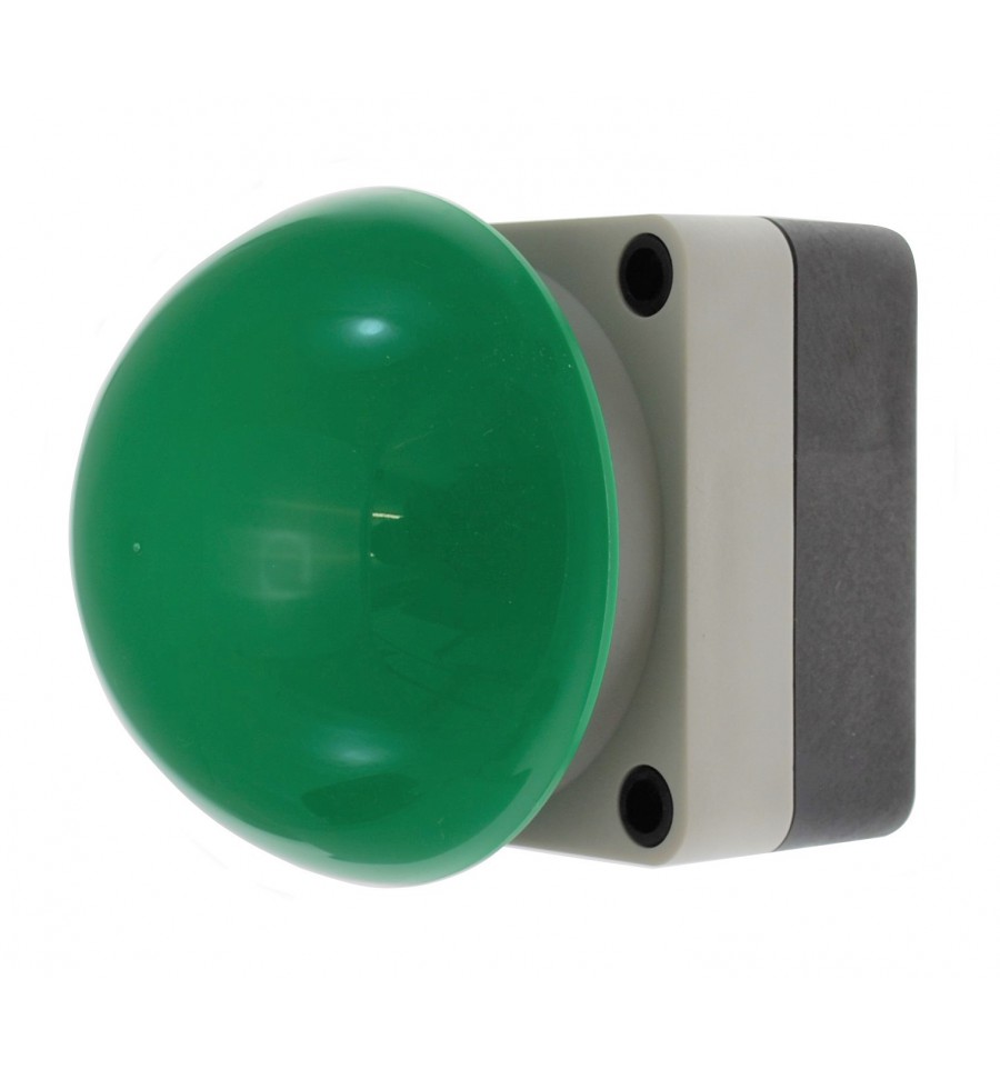 Large IP66 Green Push Button & Wireless Transmitter
