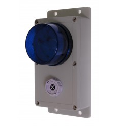 Wired Satellite Siren & Blue Flashing LED Alarm