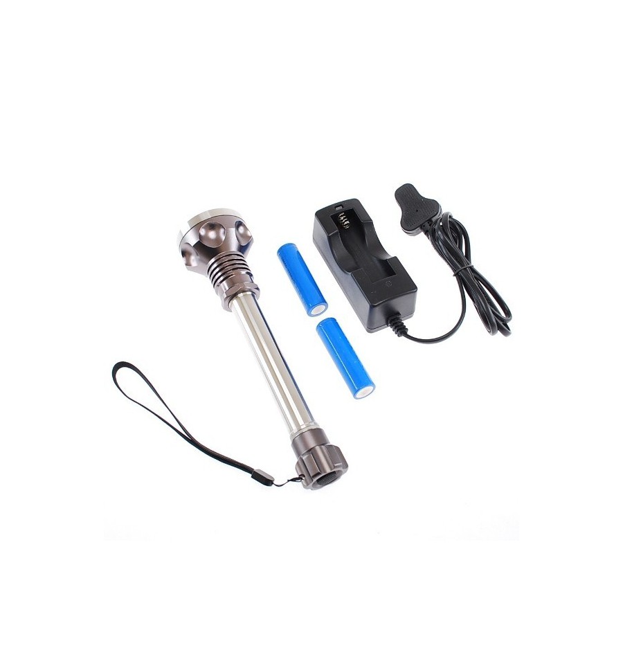 500 Lumens Aluminium /& Stainless Steel Torch 5 modes of use