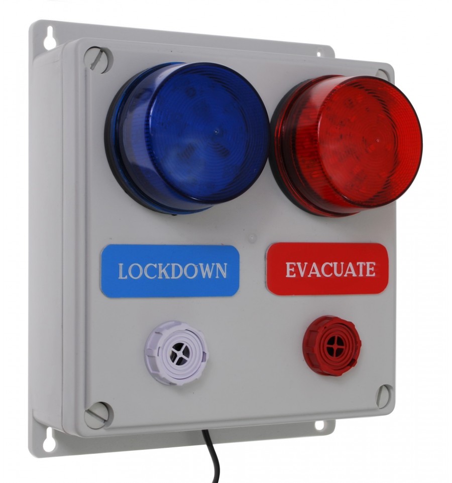 Wireless Lockdown & Evacuate Alarm Siren Panel