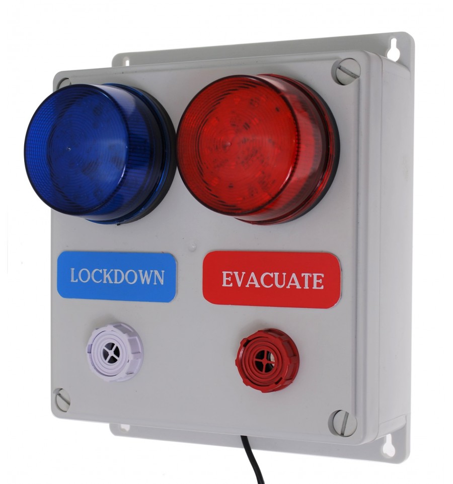 Wireless Lockdown & Evacuate Alarm Siren Panel