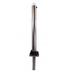 Stainless Steel Fold Down Parking Post with Ground Spigot & Top Eyelet (001-3680 K/D, 001-3670 K/A)