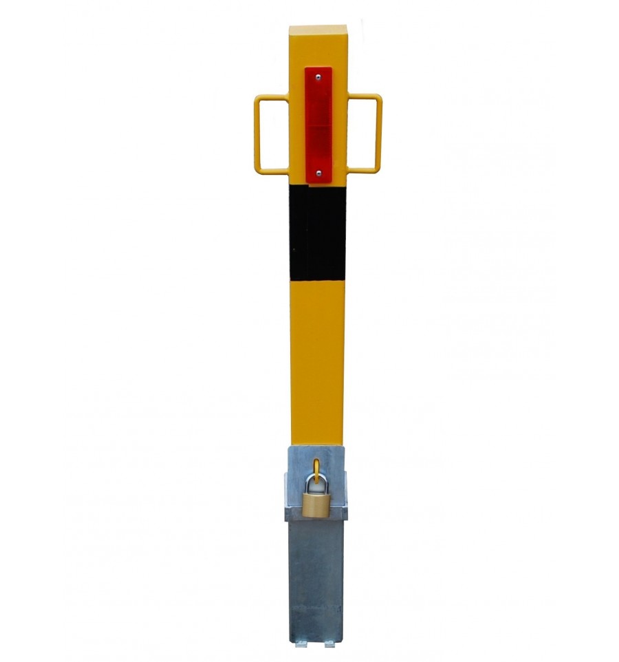 Heavy Duty 140Y Yellow Removable Security Post with Lift Out Handles