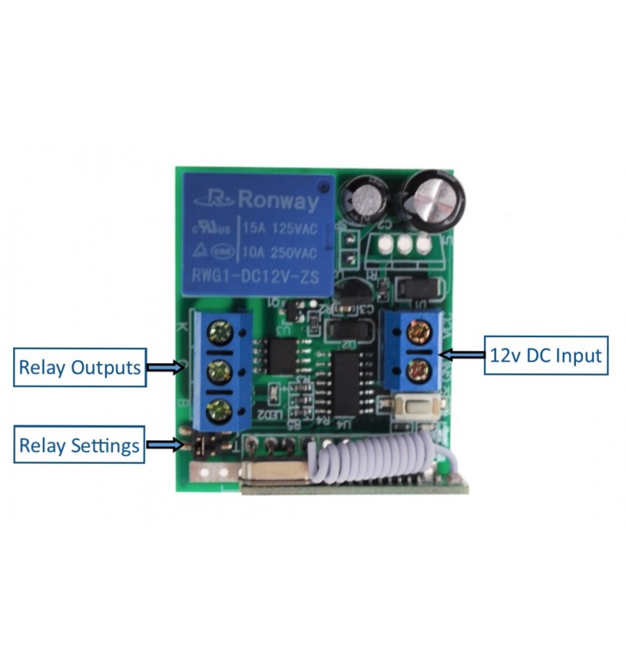 wireless relay kit with remote control