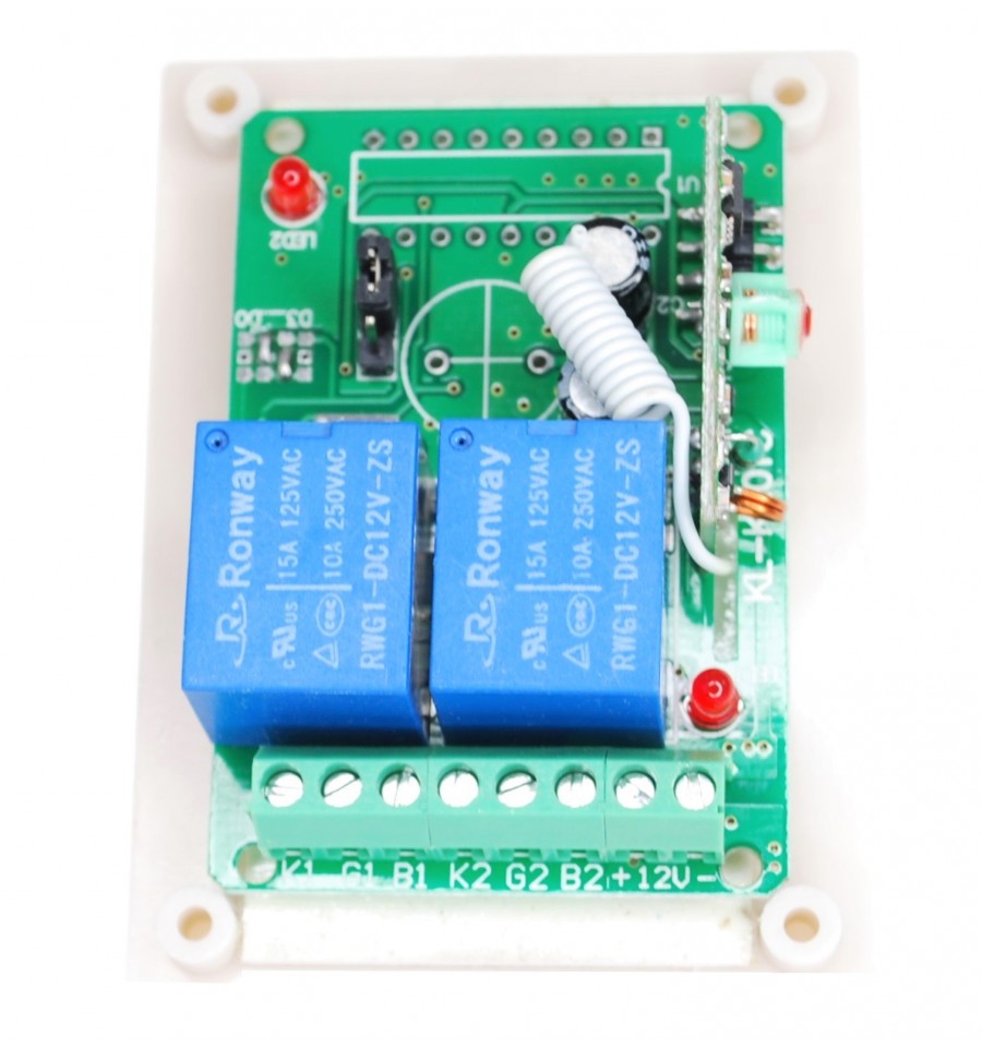 wireless relay kit with 2 x output relays & long range remote control