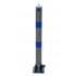 Galvanised & Blue 900W-76 Fold Down Parking Post, Integral Lock & Eyelet (001-2600 K/D, 001-2590 K/A).