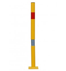 Bendy Fold Down Yellow & Red Parking Post 