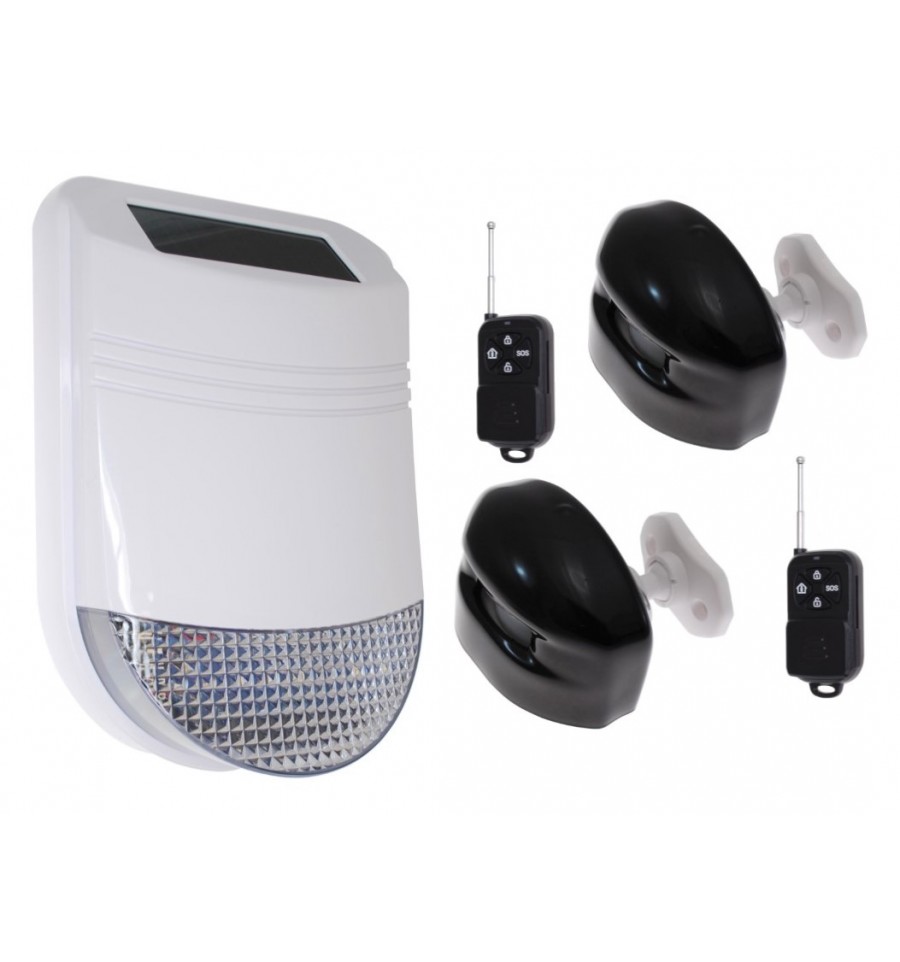HY Outdoor Solar Wireless Solar Siren Alarm 2