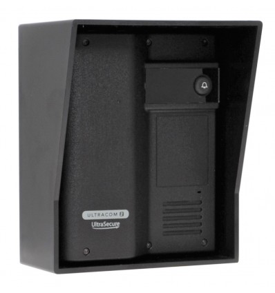Caller Station for the Wireless Gate & Door Intercom (UltraCom2 No Keypad) Black & Black Hood 
