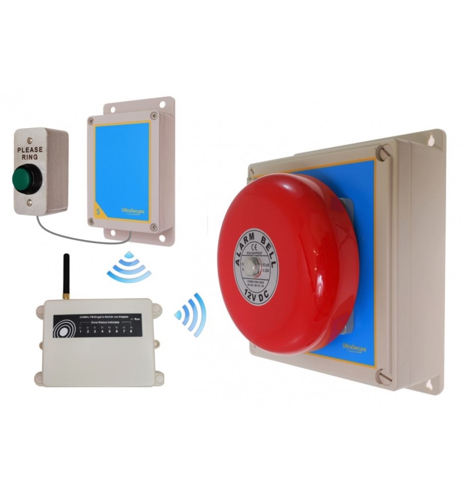 Extra Long Range 1800 metre Wireless Warehouse S Entry Bell System 2
