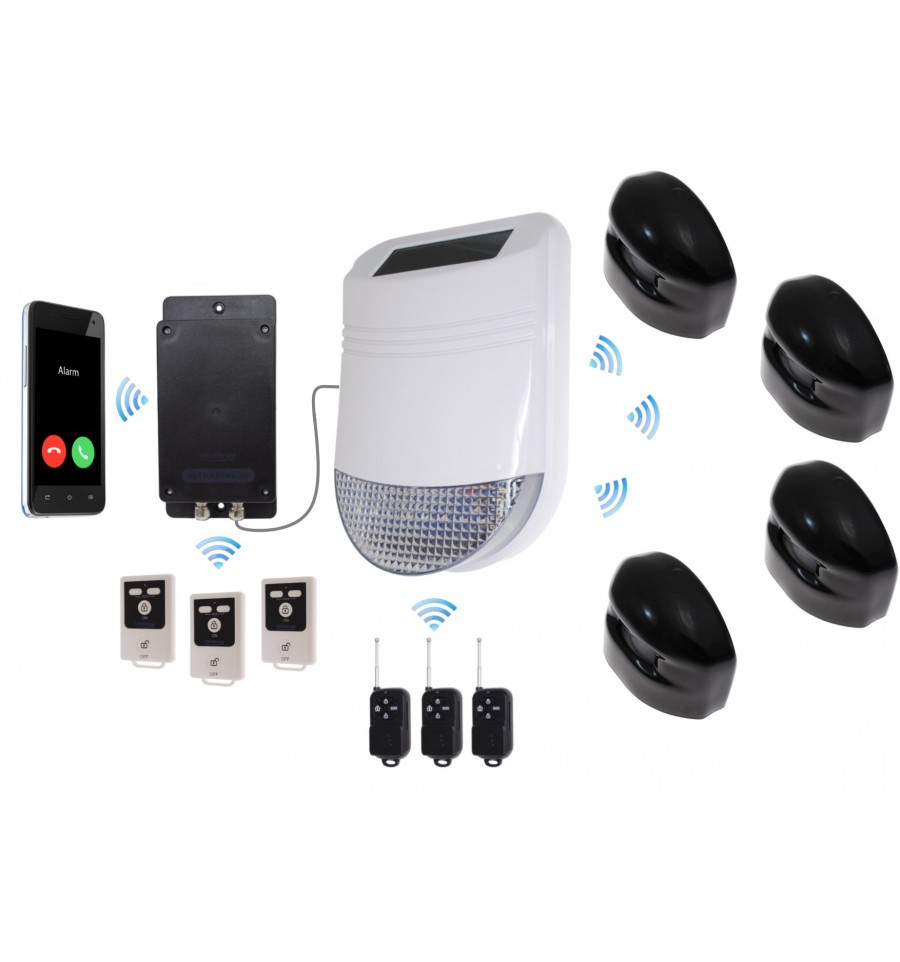Solar Siren & GSM Dialler Wireless AlarmKit 3
