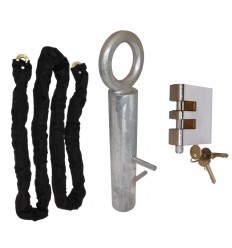 2 metre Long Steel Chain Kit with Spigot Ground Anchor