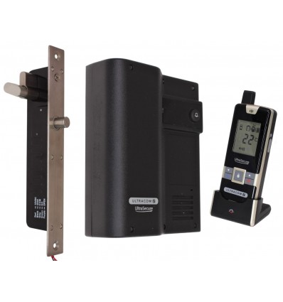 UltraCOM2 Black Wireless Door Intercom with Electronic Door Lock 