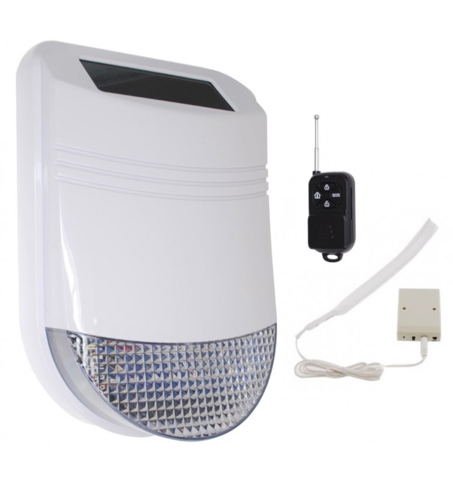HY Solar Wireless Solar Siren Water Flood Alarm