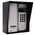 Silver UltraCom Wireless Intercom Caller Station with Keypad & Black Hood