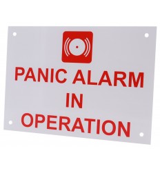 Panic Alarm in Operation Sign
