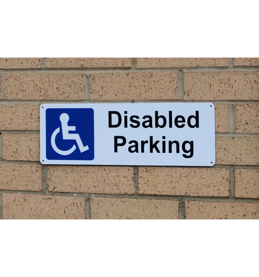 Disabled Parking Wall Sign|Outdoor Disabled Parking Sign|