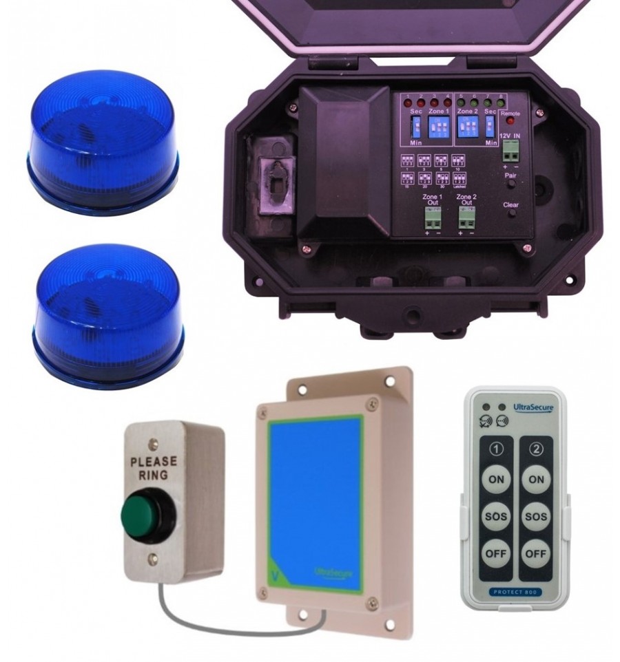 Wireless Commercial Flashing LED Doorbell Kit