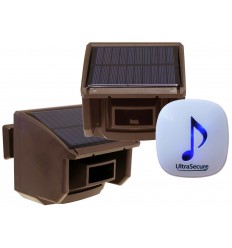 DA600 Wireless Garden & Driveway Alarm with 2 x Brown PIR's