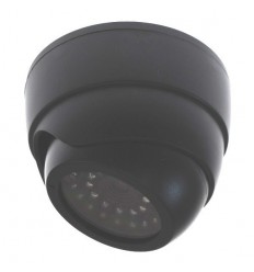 IR Dome Styled Dummy CCTV Camera Black (DC16)
