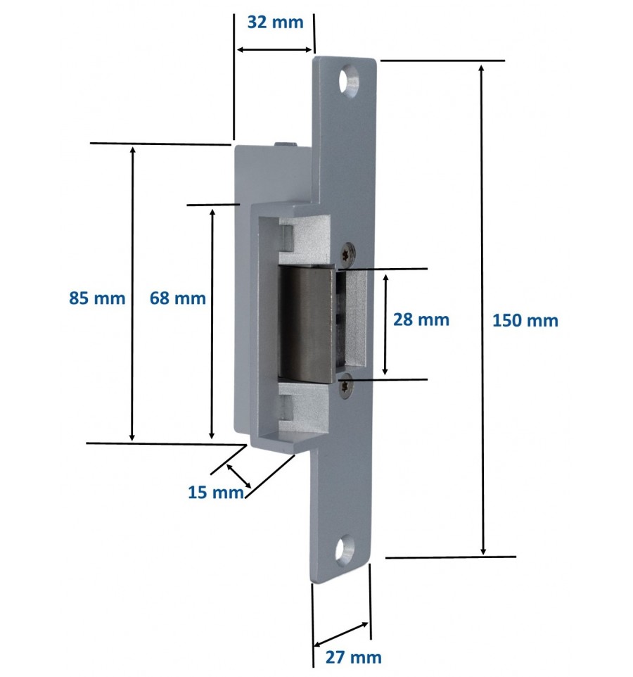 Heavy Duty Electronic Door Latch Fail Secure with Lock Guide