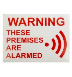 Alarm Warning Window Sticker 