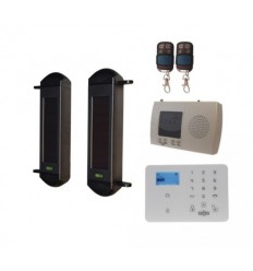 Wireless GSM Perimeter Alarm System with 4 sets of 3B Beams & GSM H/D Dialler 