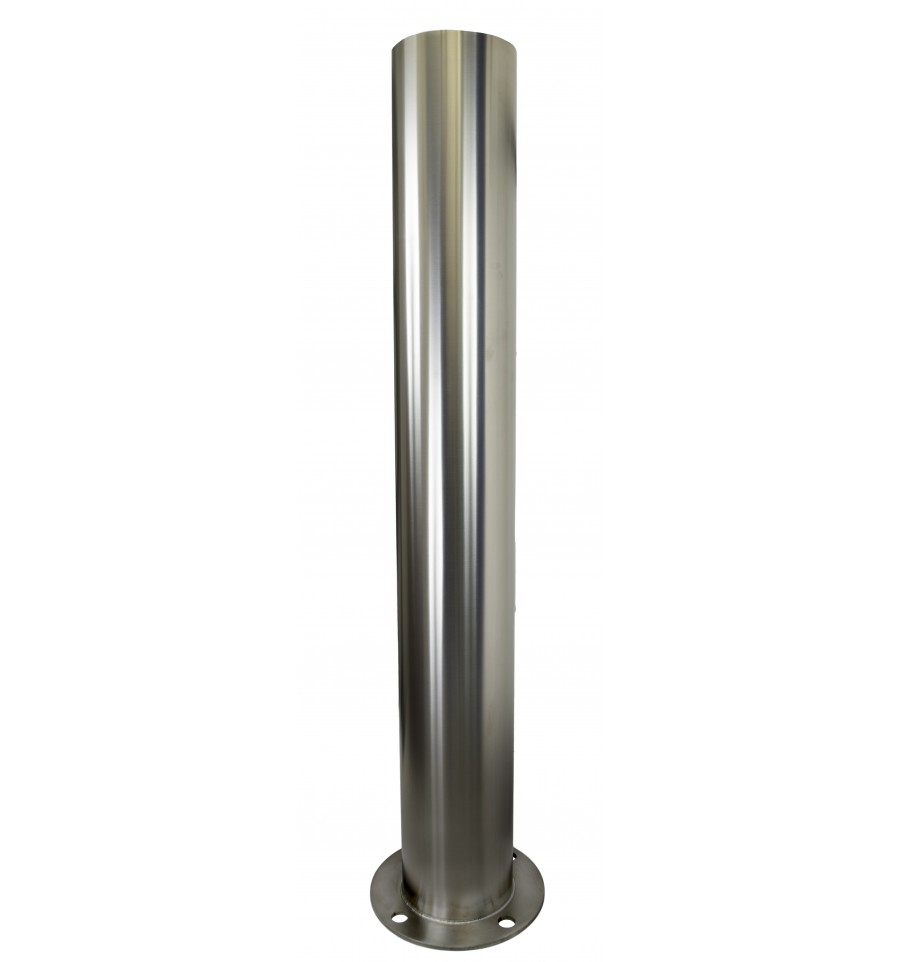 Large Stainless Steel Bolt Down Bollard Ultra Secure Direct
