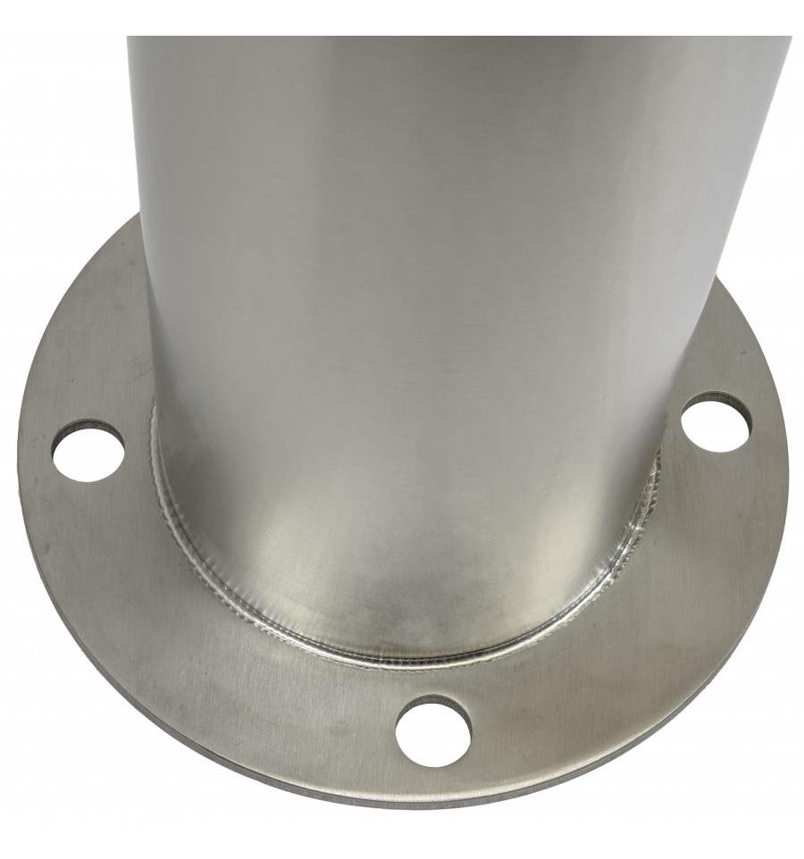 Large Stainless Steel Bolt Down Bollard Ultra Secure Direct