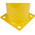 Large Yellow Steel Bolt Down Bollard (1 metre x 140 mm).