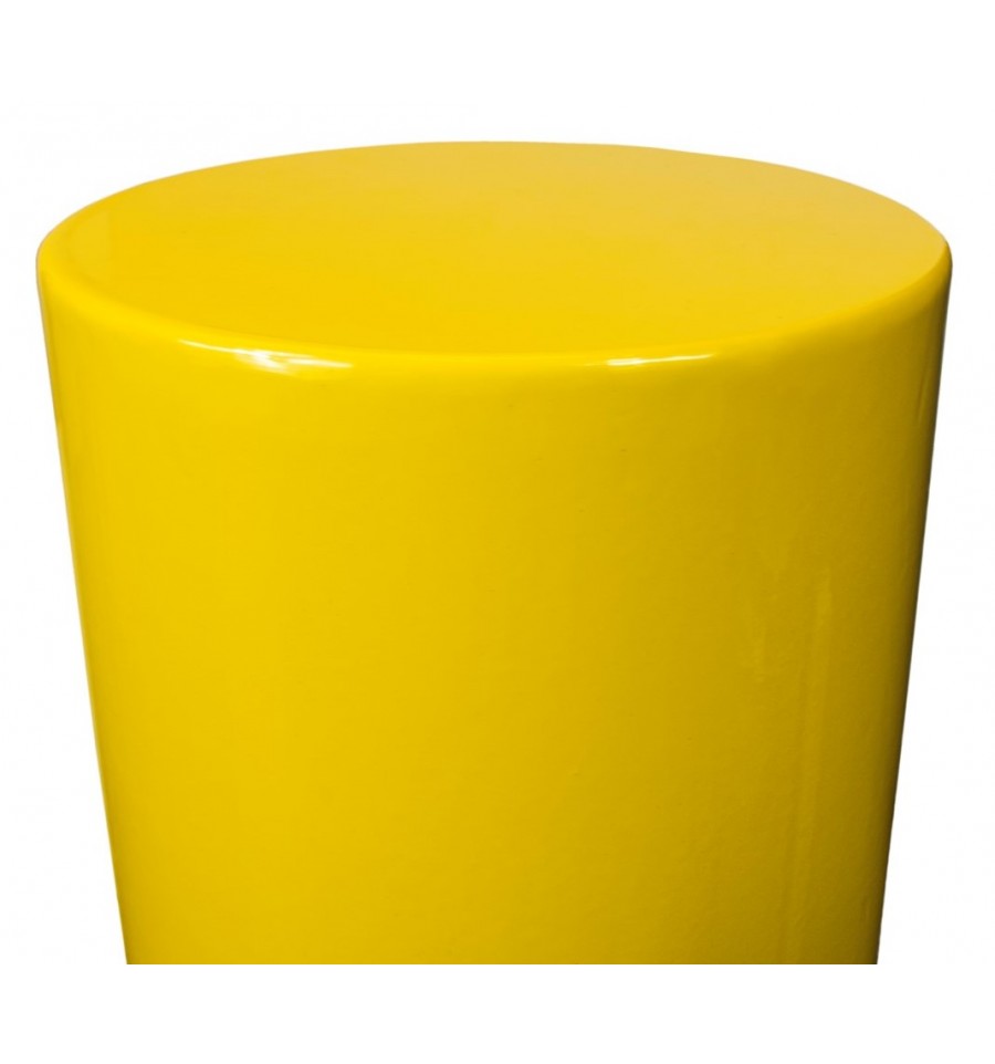 Large Yellow Steel Bolt Down Bollard Ultra Secure Direct