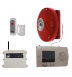 Extra Long Range (1800 metre) Wireless Warehouse 'S' Bell System with Internal Push Button