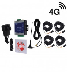 4 x channel 3G GSM Temperature Alarm with 20 metre Probes