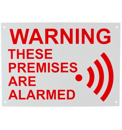 A4 External Alarm Warning Sign