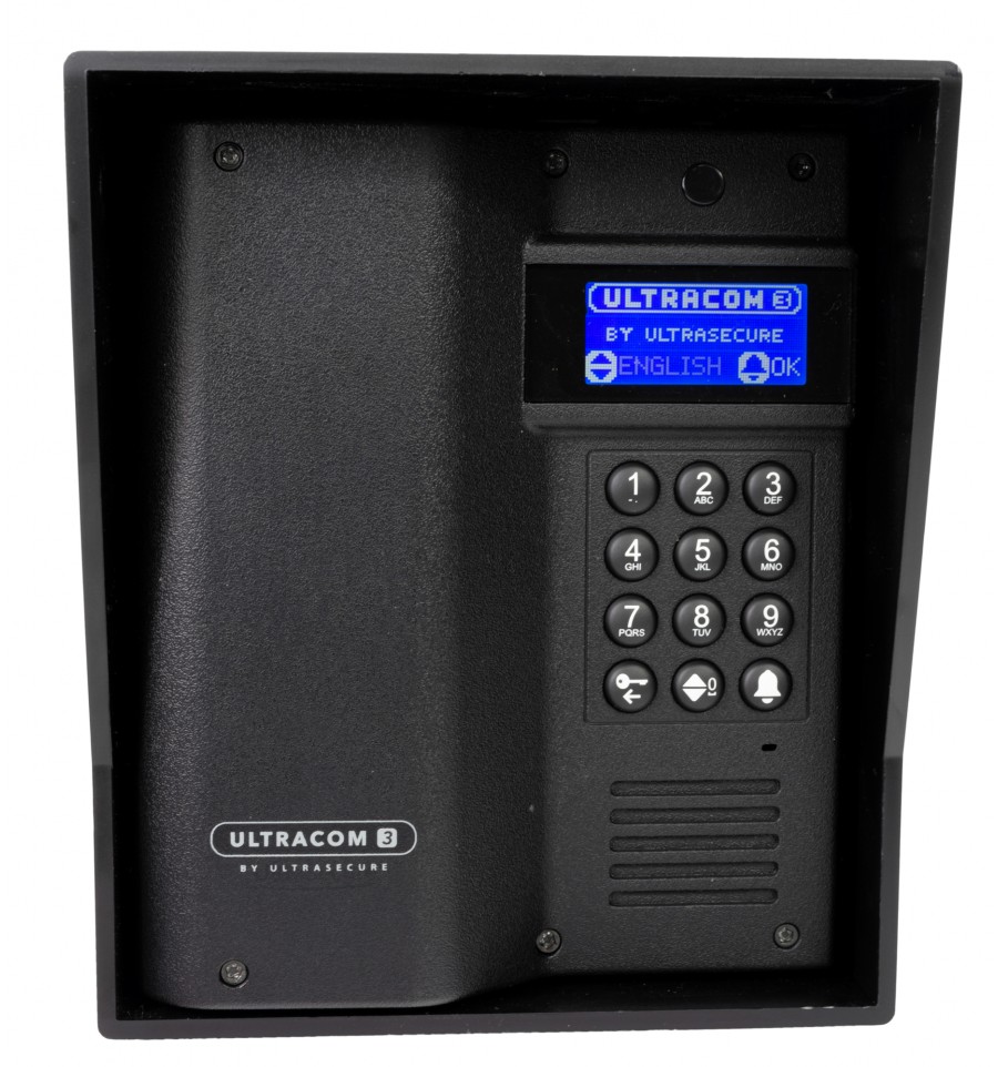 Secure Intercom 800b UltraCOM3 Wireless Seven Apartment Intercom - Battery or DC Power