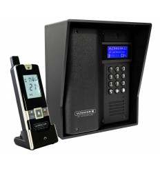 UltraCOM3 Wireless Intercom with Keypad (Black caller station & Black hood)