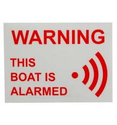 This Boat is Alarmed Window Sticker 